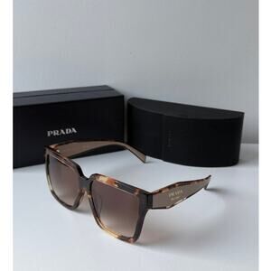 NEW Prada PR24ZSF Sunglasses in Brown Powder